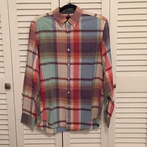 Men’s JCrew Plaid Button Down Shirt